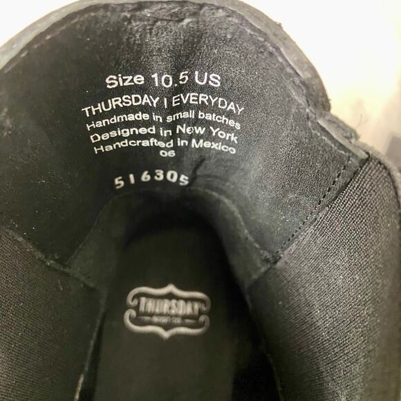 Thursday Duchess Black Leather Chelsea Boot Size 10.5 - Picture 9 of 11